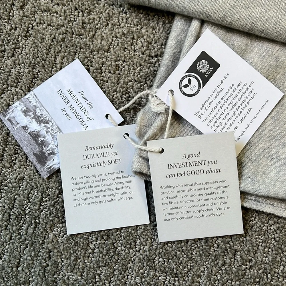 Garnet Hill cashmere wrap - Picture 3 of 6